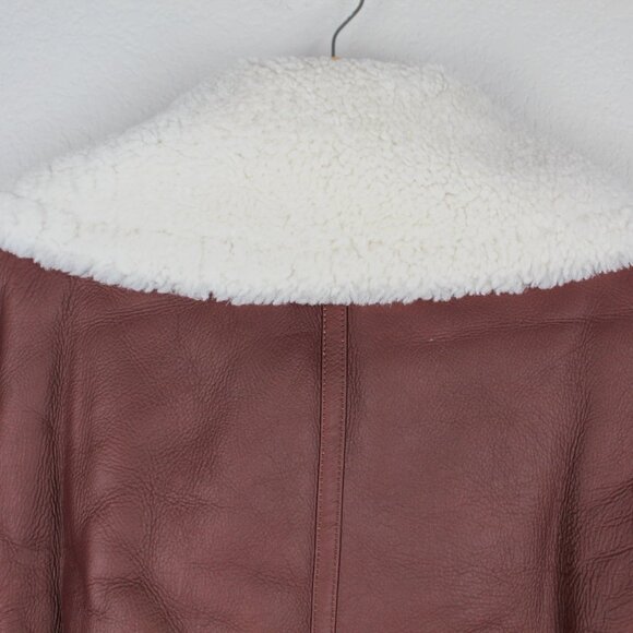 NWT Theory Genuine Shearling Cozy Moto Jacket - Picture 13 of 16